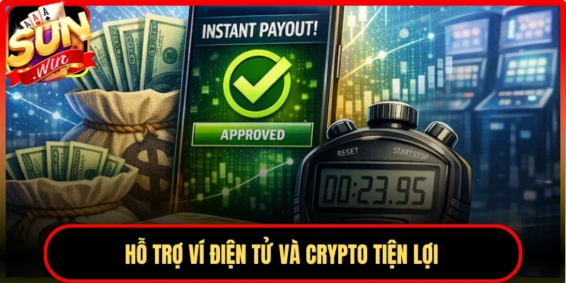 Hỗ trợ ví điện tử và Crypto tiện lợi