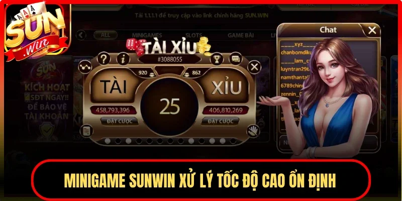 MiniGame Sunwin xử lý tốc độ cao ổn định